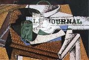 Juan Gris, Fruit dish book and newspaper